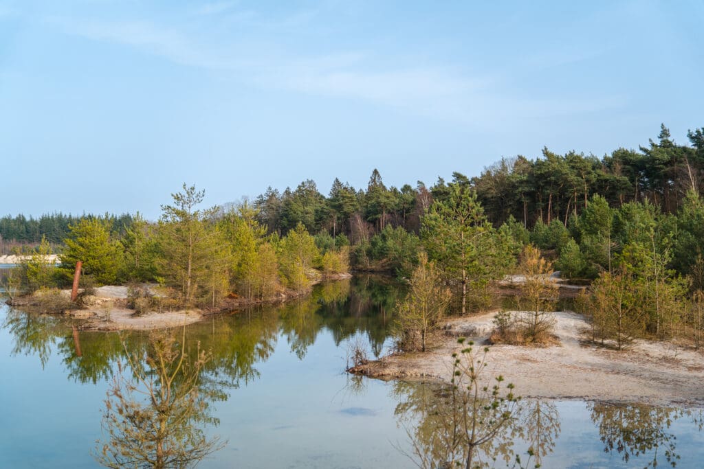 wandelen bij gasselte blauw meer drenthe